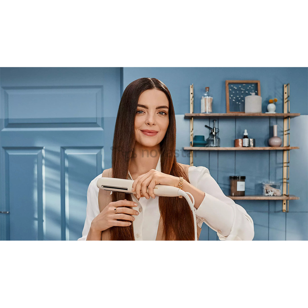 Philips 8000 Series SenseIQ, smėlio spalvos - Plaukų tiesintuvas