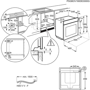 Orkaitė Electrolux EOA9S31WZ