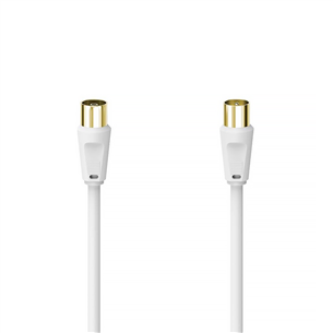 Hama Antenna Cable, 100 dB, gold-plated, 1,5 m, white - Laidas 00305066