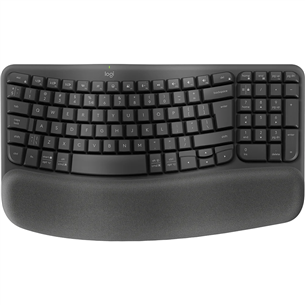Logitech Wave Keys, US, black - Belaidė klaviatūra 920-012304