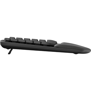 Logitech Wave Keys, US, black - Belaidė klaviatūra