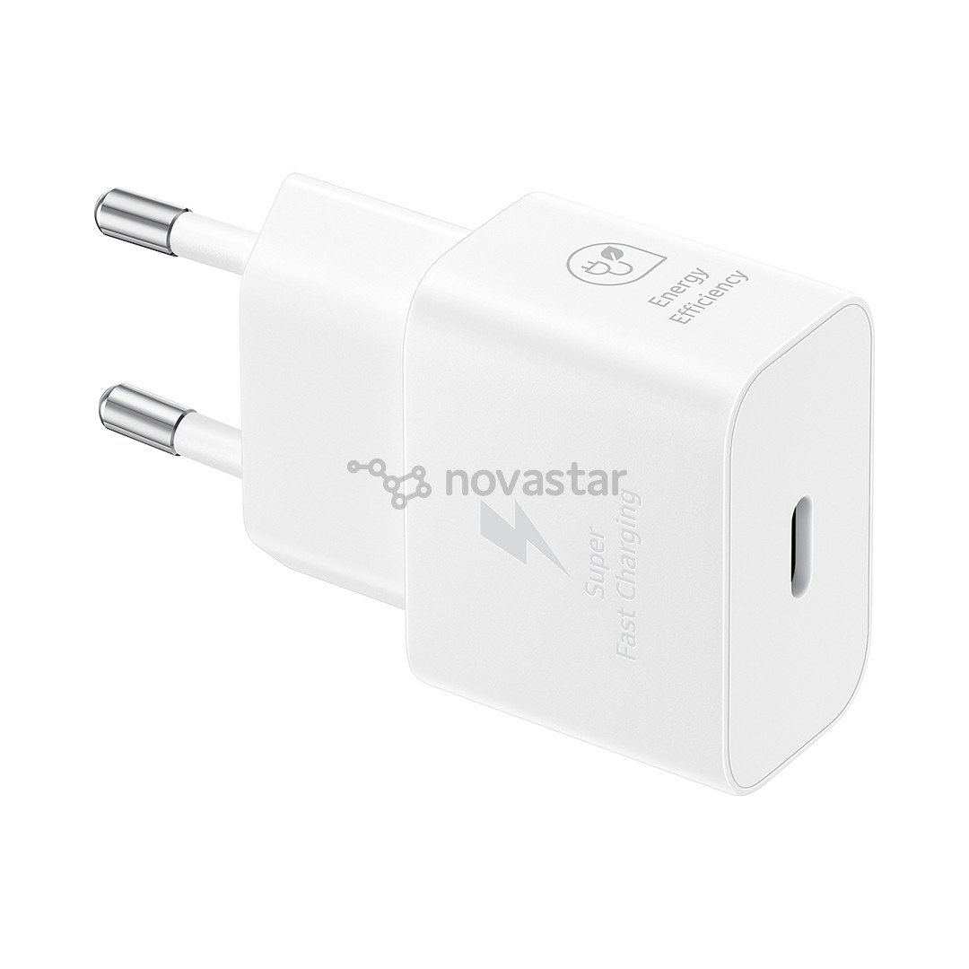 Samsung, USB-C, 25 W, baltas - Maitinimo adapteris ir USB-C laidas