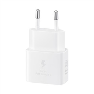 Samsung, USB-C, 25 W, baltas - Maitinimo adapteris ir USB-C laidas