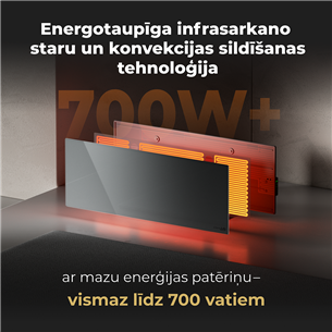 Šildytuvas Aeno, 700+ W, black