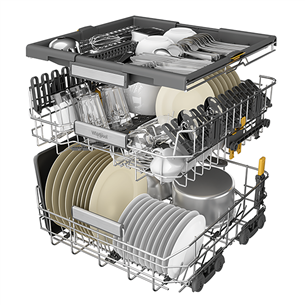 Whirlpool, 15 komplektų talpa, plotis 60 cm, balta - Indaplovė