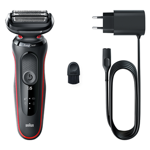 Braun Series 5, Wet & Dry, black/red - Barzdaskutė