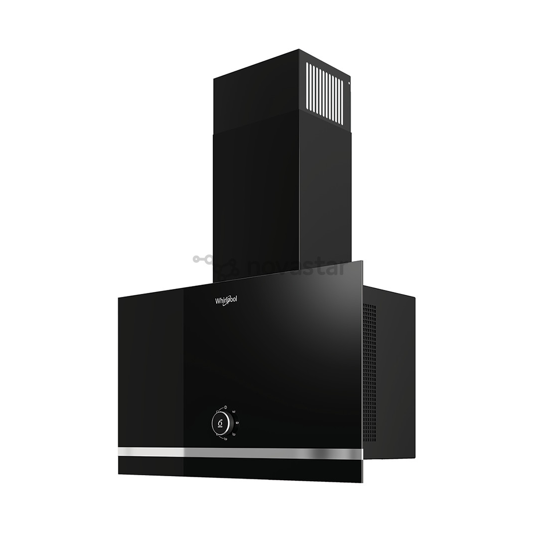 Whirlpool, 485 m³/h, plotis 60 cm, juodas - Gartraukis