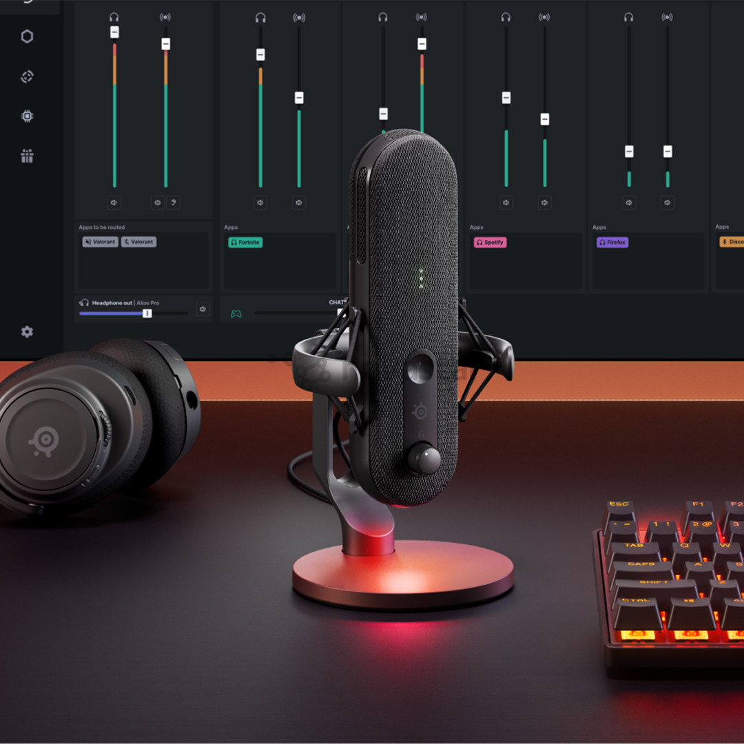 SteelSeries Alias, USB-C, black - Mikrofonas