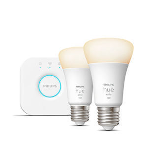 Philips Hue Starter Kit, Bridge, 2x E27, white - Smart light starter kit 929002469201