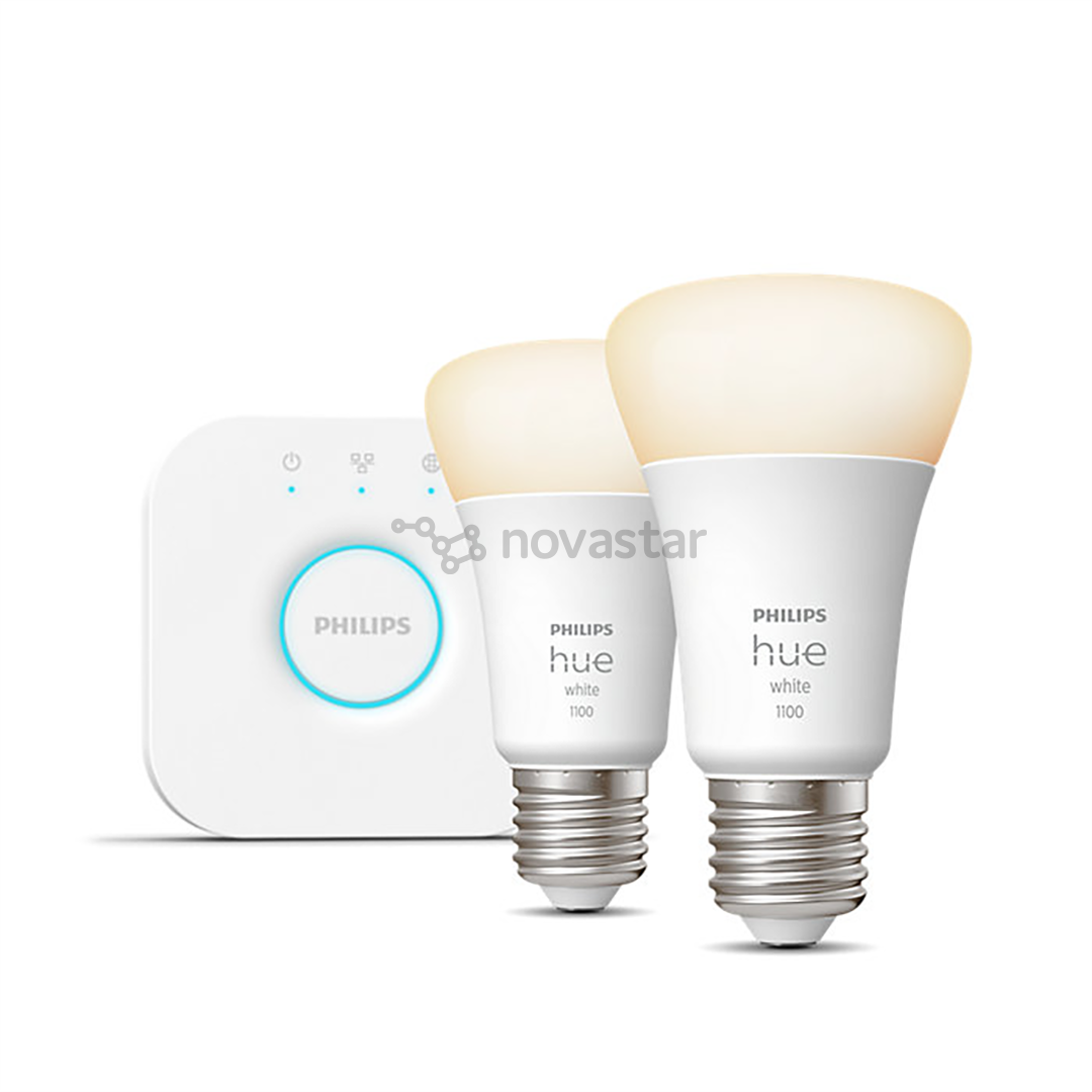 Philips Hue Starter Kit, Bridge, 2x E27, white - Išmaniųjų lempučių rinkinys