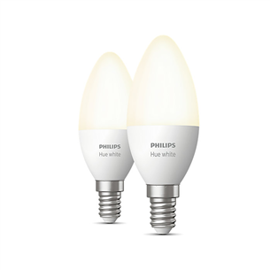 Philips Hue White, E14, soft warm, 2 vnt. - Išmaniosios lemputės