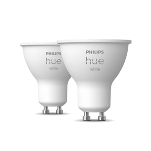 Philips Hue White, GU10, soft warm, 2 vnt. - Išmaniosios lemputės 929001953508