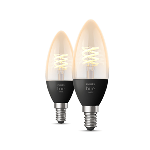Philips Hue White, E14, soft warm, filament, 2 pcs - Išmanioji lemputė 929002479502