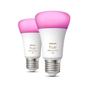 Philips Hue White and Color Ambiance 800, E27, spalvotos, 2 vnt. - Išmaniosios lemputės 929002489602