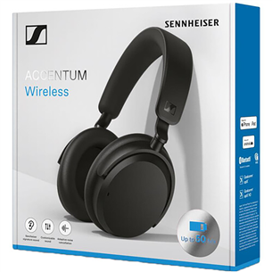 Sennheiser ACCENTUM Wireless, noise-cancelling, black - Belaidės ausinės