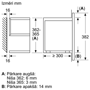 Įmontuojama mikrobangų krosnelė Bosch BFL634GB1