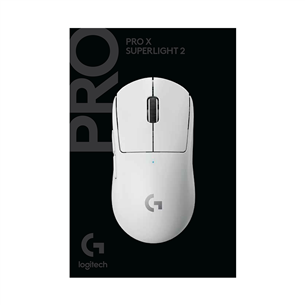 Logitech G PRO X Superlight 2, white - Belaidė pelė