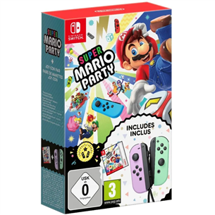 Nintendo Joy-Con Pair + Super Mario Party - Pulteliai ir žaidimas 045496479695