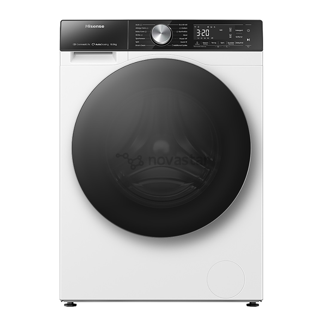 Hisense 10,5 kg + 10 kg, 1400 aps./min. - Skalbimo mašina su džiovykle