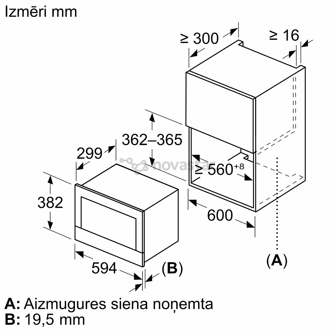 Bosch, Series 8, juoda - Įmontuojama mikrobangų krosnelė