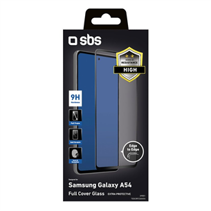 SBS Full Cover Glass Screen Protector, Samsung Galaxy A54 - Ekrano apsauga