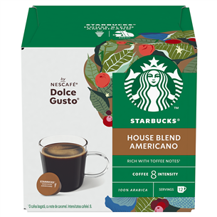 Starbucks Nescafe Dolce Gusto House Blend Americano - Kavos kapsulės 7613036989268