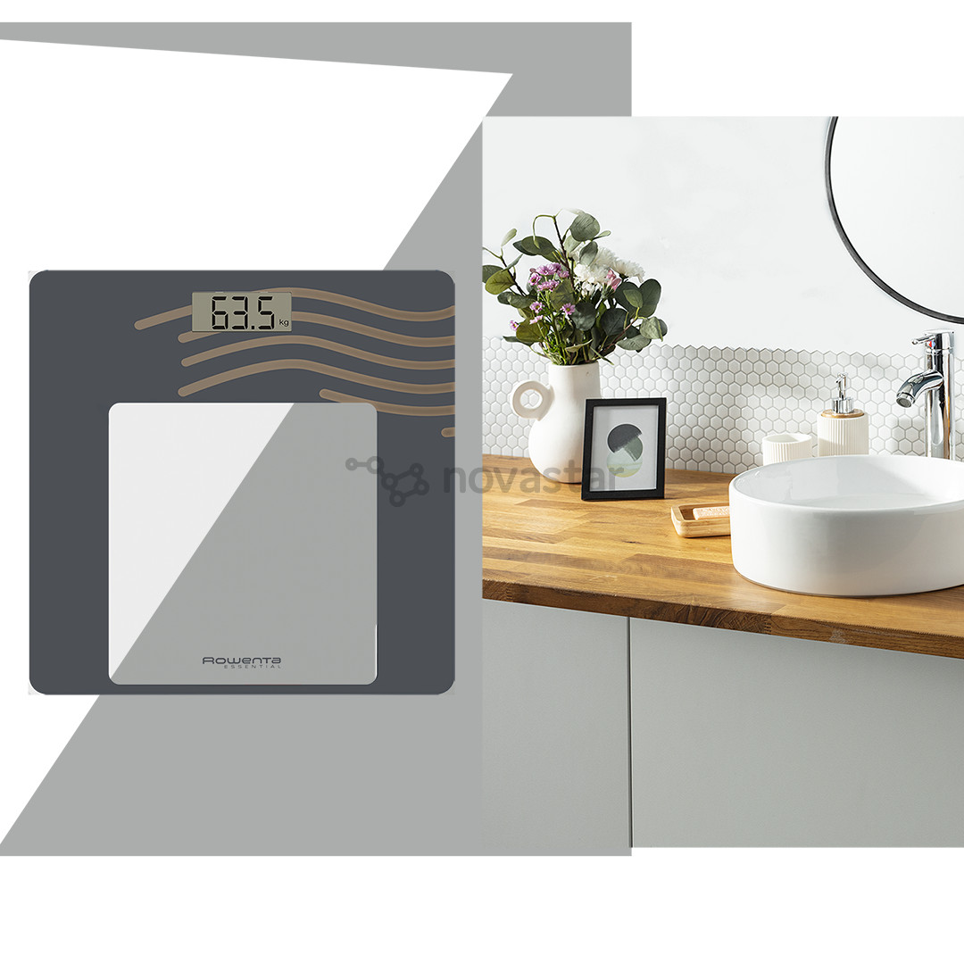 Rowenta Essential Dune, tamsiai pilkos - Vonios svarstyklės