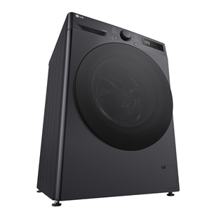 LG, 10 kg / 6 kg, depth 56,5 cm, 1400 rpm, black - Washer-dryer combo