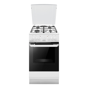 Hansa, 62 L, width 50 cm, white - Gas cooker with electric oven FCMW581009