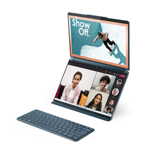 Lenovo Yoga Book 9 13IRU8, 13.3'', 2.8K, OLED, touch, i7, 16 GB, 1 TB, ENG, blue - Notebook