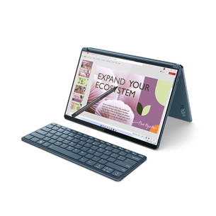 Lenovo Yoga Book 9 13IRU8, 13,3'', 2.8K, OLED, jutiklinis ekranas, i7, 16 GB, 1 TB, SWE, mėlynas - Nešiojamas kompiuteris
