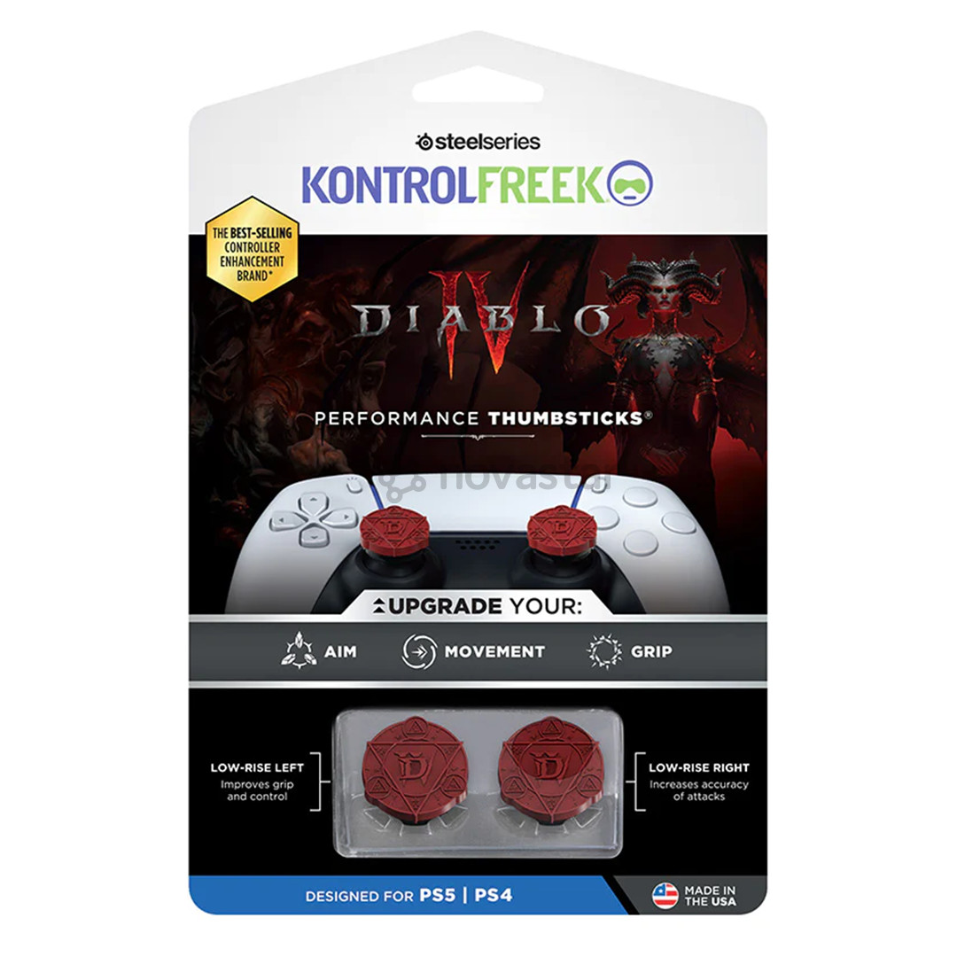 KontrolFreek Diablo IV, PS4, PS5, 2 шт., красный - Накладки на стики