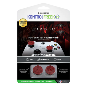 KontrolFreek Diablo IV, Xbox One/ Xbox Series X/S, 2 шт., красный - Накладки на стики