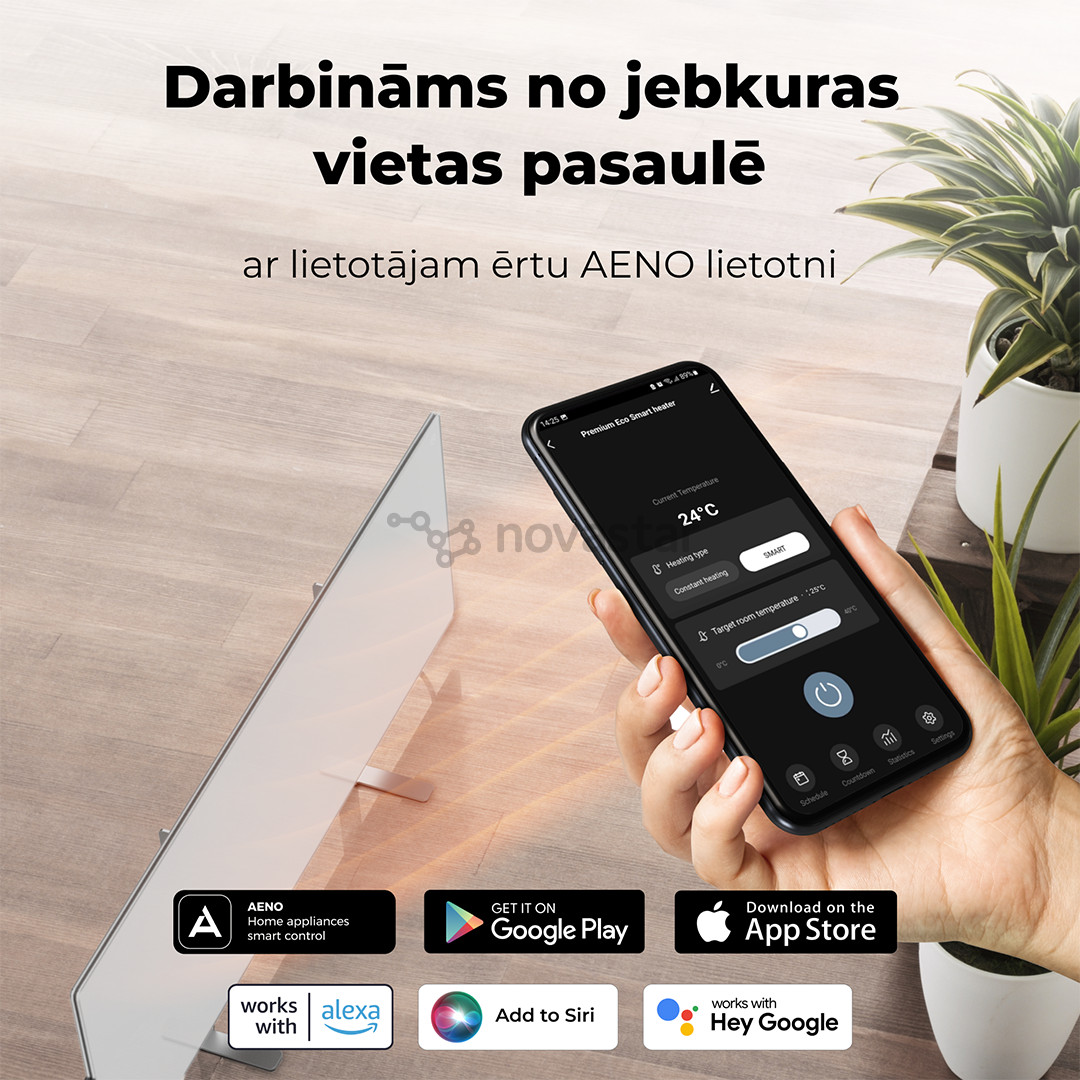 Aeno, 700+ W, white - Premium Eco Smart heater