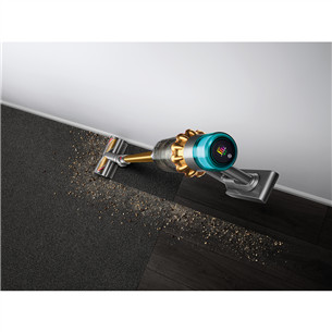 Dyson V15 Detect Absolute (2023), aukso spalvos - Belaidis dulkių siurblys