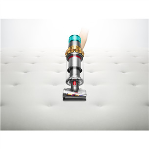 Dyson V15 Detect Absolute (2023), aukso spalvos - Belaidis dulkių siurblys