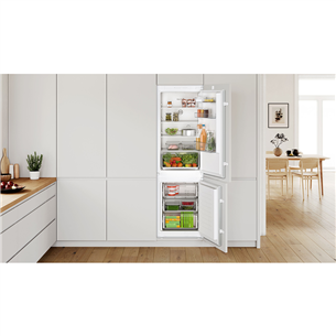 Bosch, Series 2, NoFrost, 260 L, 178 cm - Built-in refrigerator