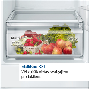 Bosch, Series 2, NoFrost, 260 L, 178 cm - Built-in refrigerator