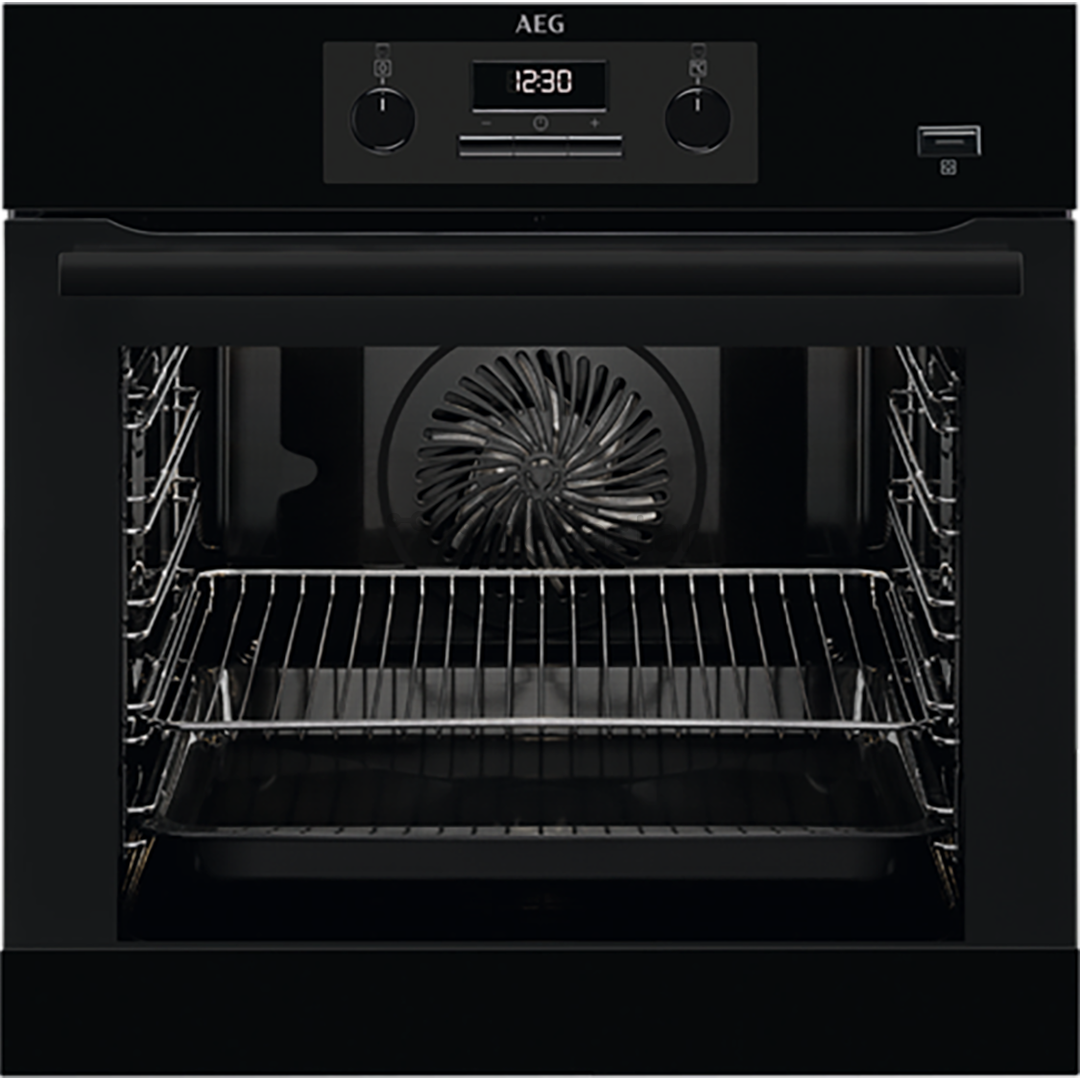 AEG SteamBake 6000, 71 л, черный - Интегрируемый духовой шкаф