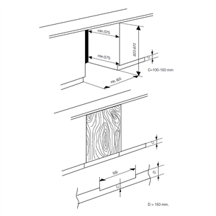 Beko, 107 L, 82 cm - Įmontuojamas šaldytuvas