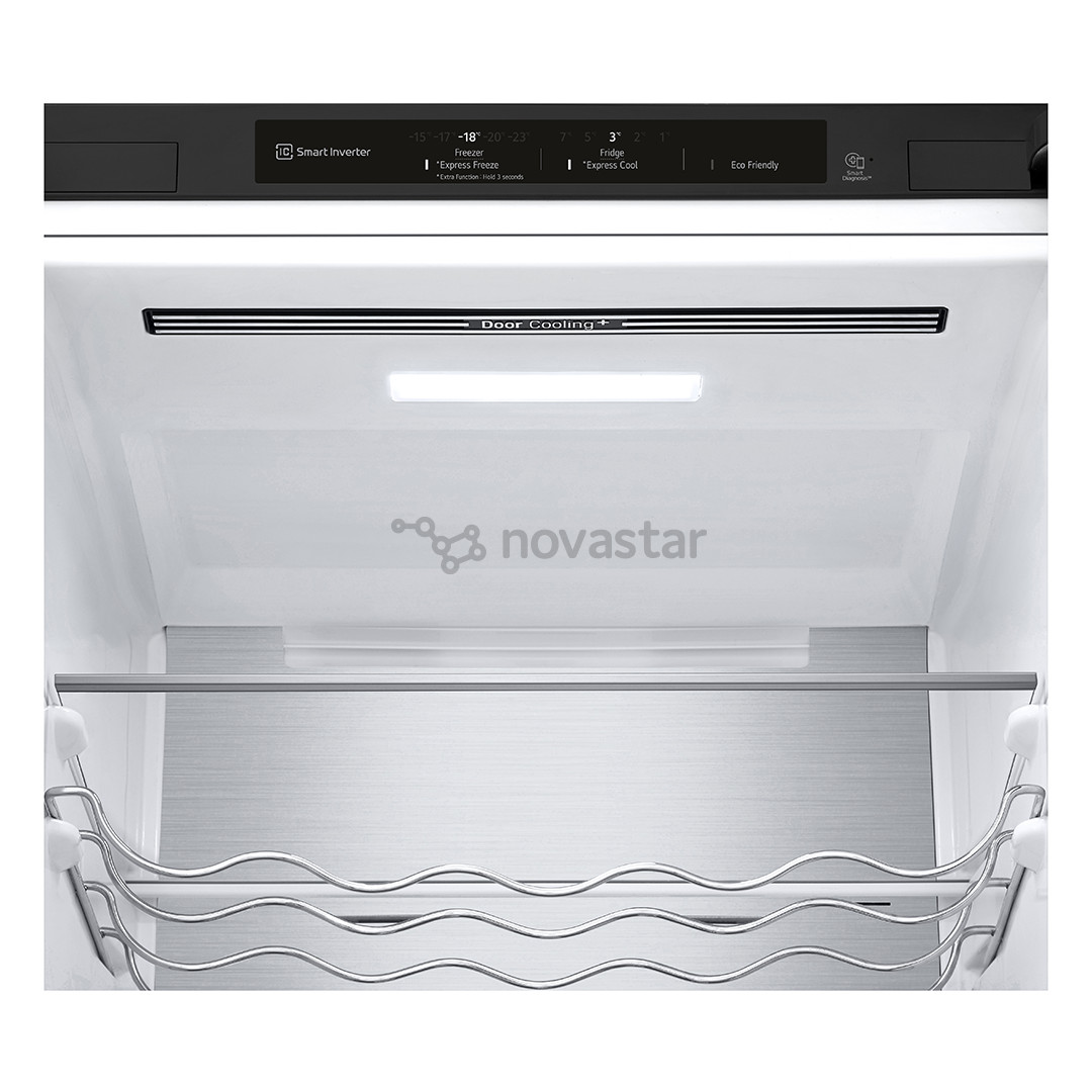 LG, NoFrost, 387 L, 203 cm, juodas - Šaldytuvas