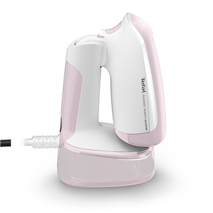 Tefal Access' Steam Pocket, 1300 W, white/pink - Foldable handheld garment steamer