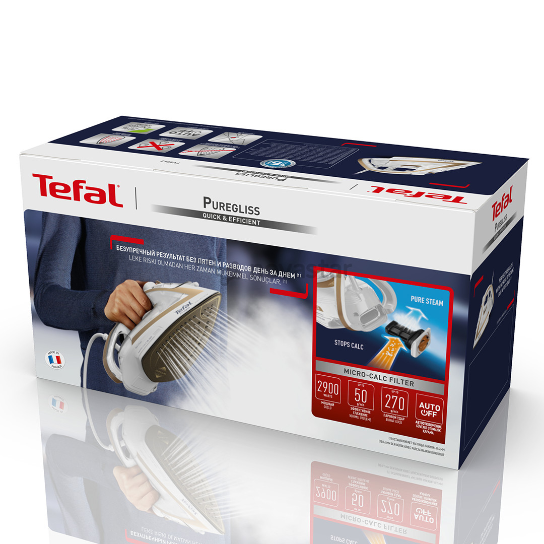 Tefal Puregliss, 2900 W, white - Lygintuvas