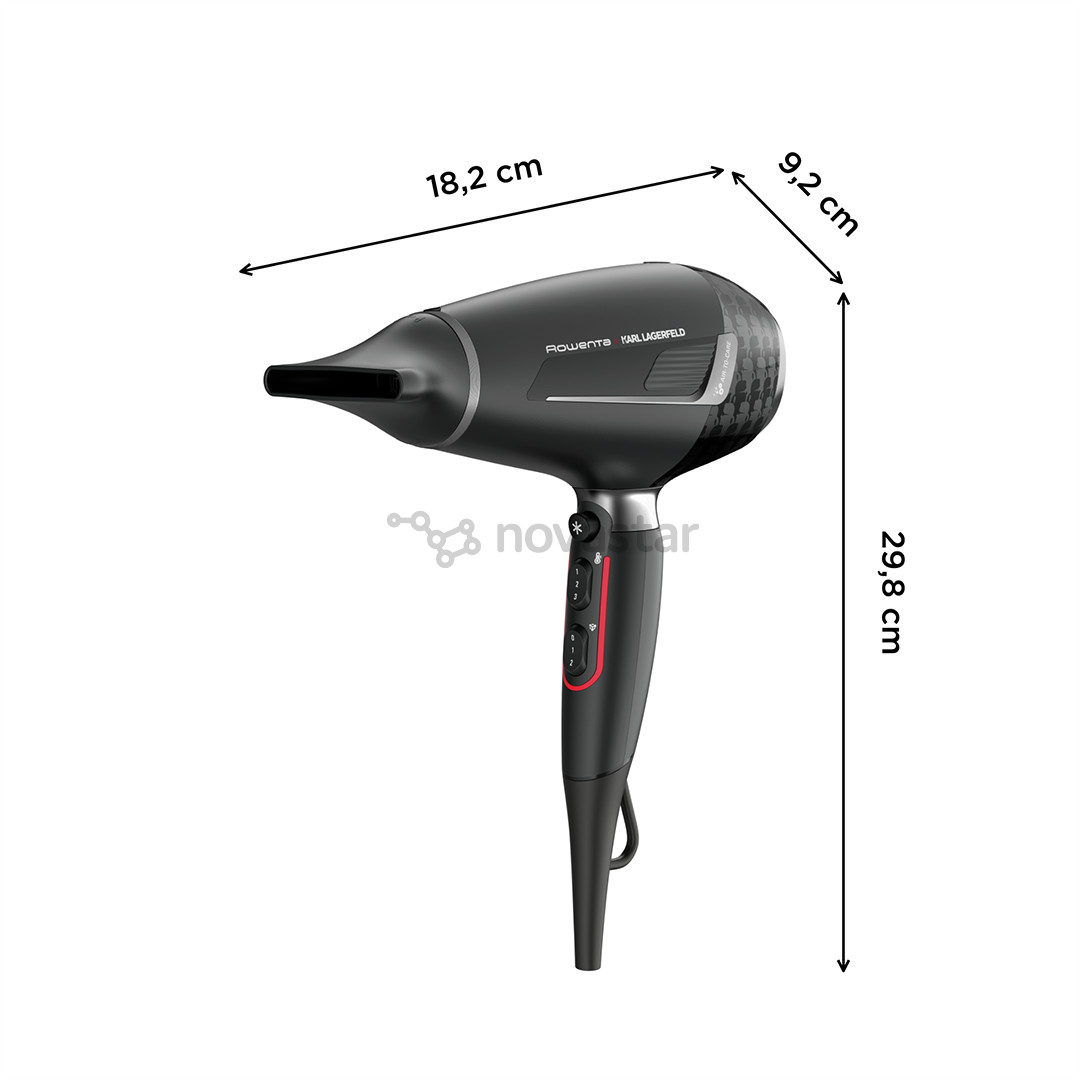 Rowenta x KARL LAGERFELD K/Pro Stylist, black - Hair dryer