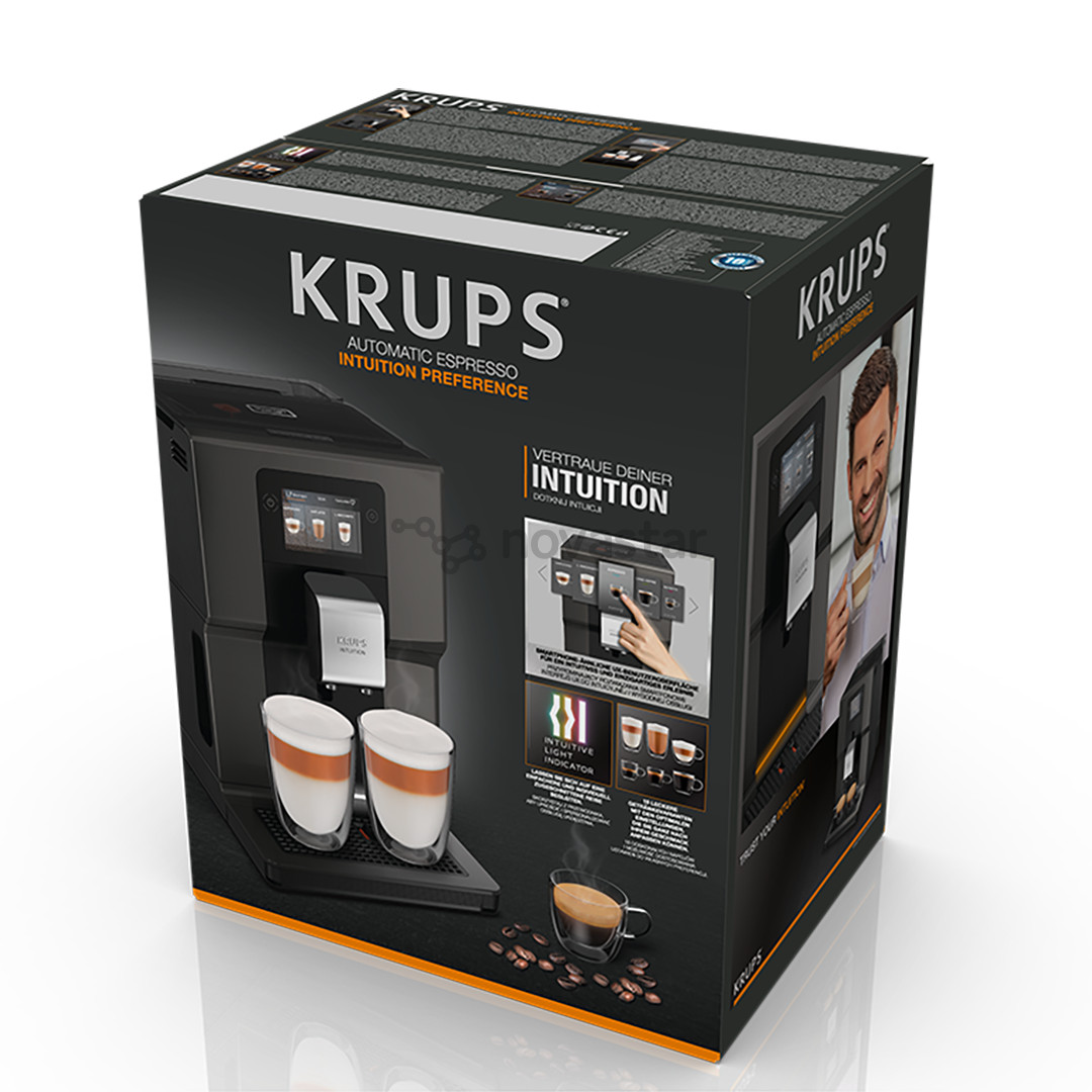 Krups Intuition, juodas - Kavos aparatas