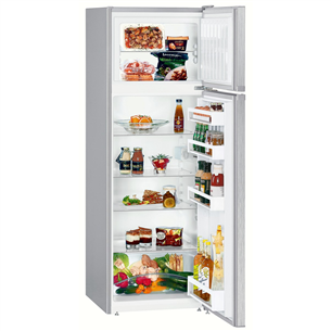 Liebherr, SmartFrost, 270 L, height 158 cm, silver - Refrigerator