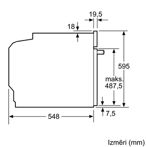 Bosch Serie 8, 71 L, inox - Built-in Oven