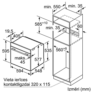 Orkaitė Bosch HBG632BS1