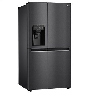 LG, NoFrost, SBS, 634 л, высота 179 см, черный - Холодильник