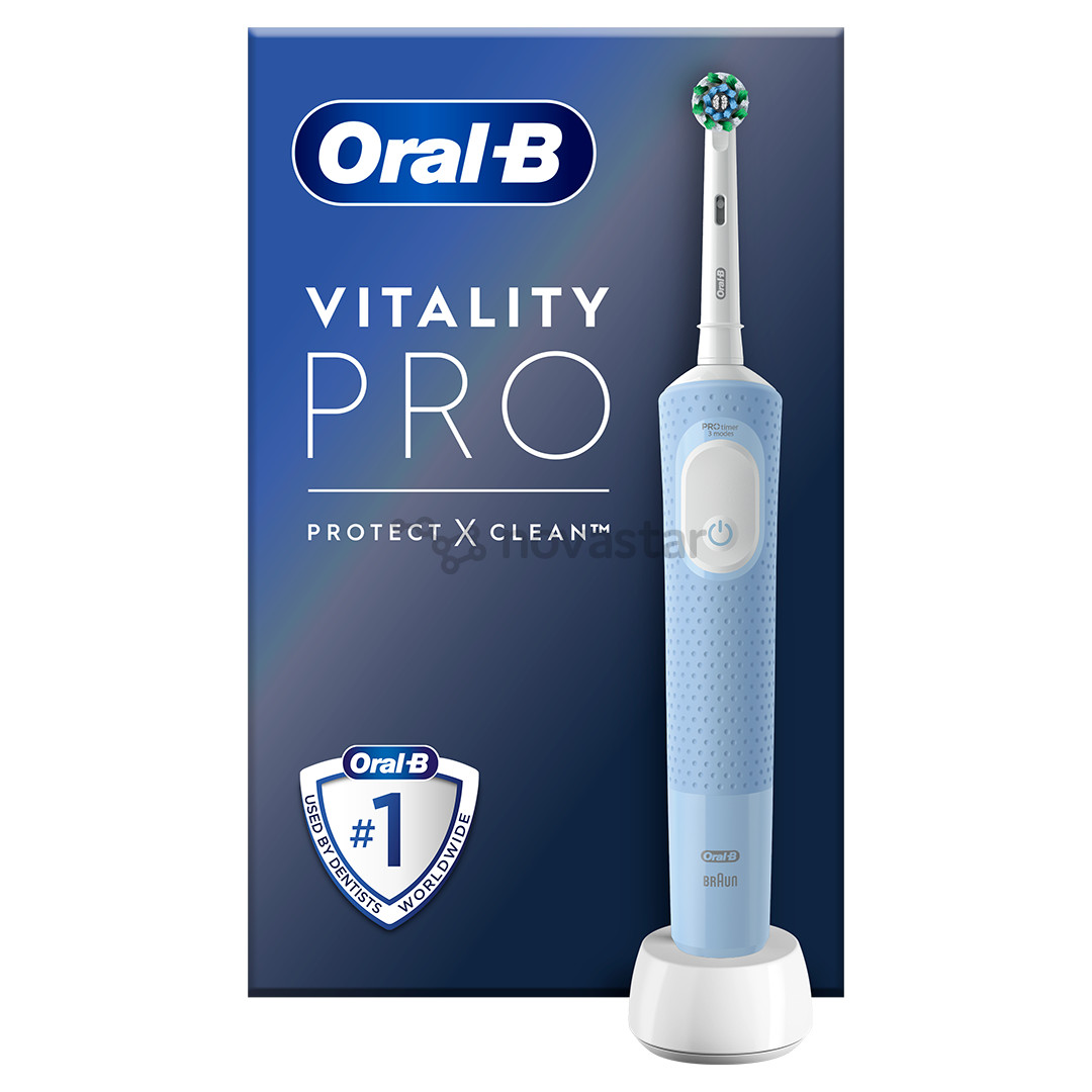 Braun Oral-B Vitality Pro, mėlynas - Elektrinis dantų šepetėlis